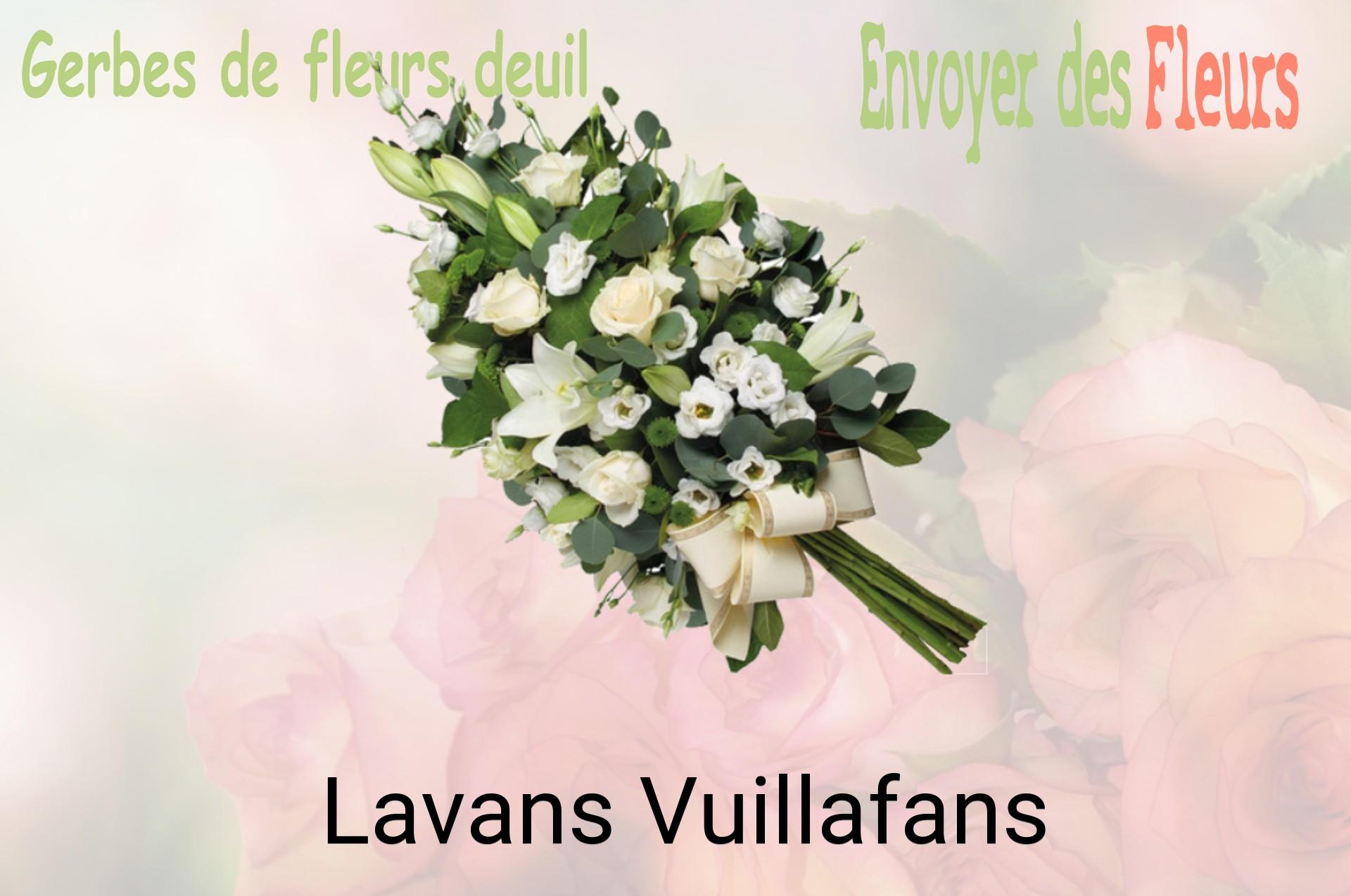Gerbe de fleurs de deuil livrée à Lavans-Vuillafans